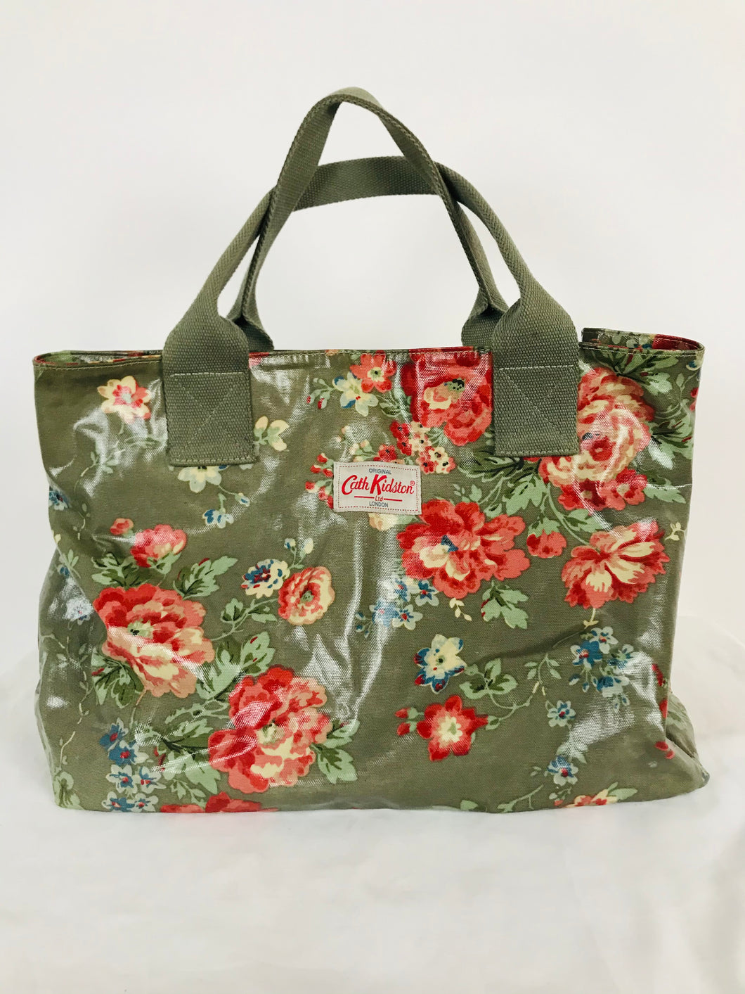 Cath Kidston Womens Floral Tote Shoulder Bag | Medium | Green