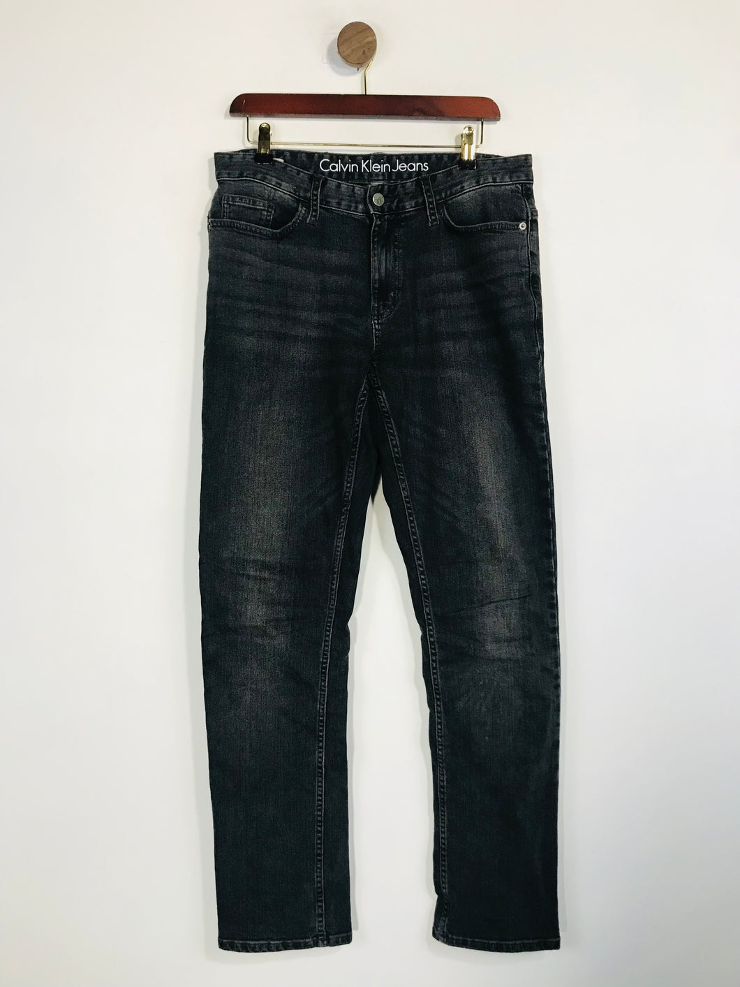 Calvin Klein Men's Straight Slim Jeans | 30 32 | Grey