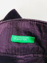 Load image into Gallery viewer, United Colours of Benetton Women&#39;s High Waist Corduroy Mini Skirt | EU42 UK14 | Purple
