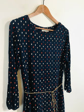 Load image into Gallery viewer, White Stuff Women&#39;s Semicircle Pattern Shift Dress | UK12 | Blue
