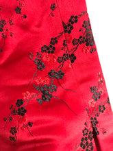 Load image into Gallery viewer, Due per Due Women&#39;s Floral Vintage Casual Trousers | UK10 | Red
