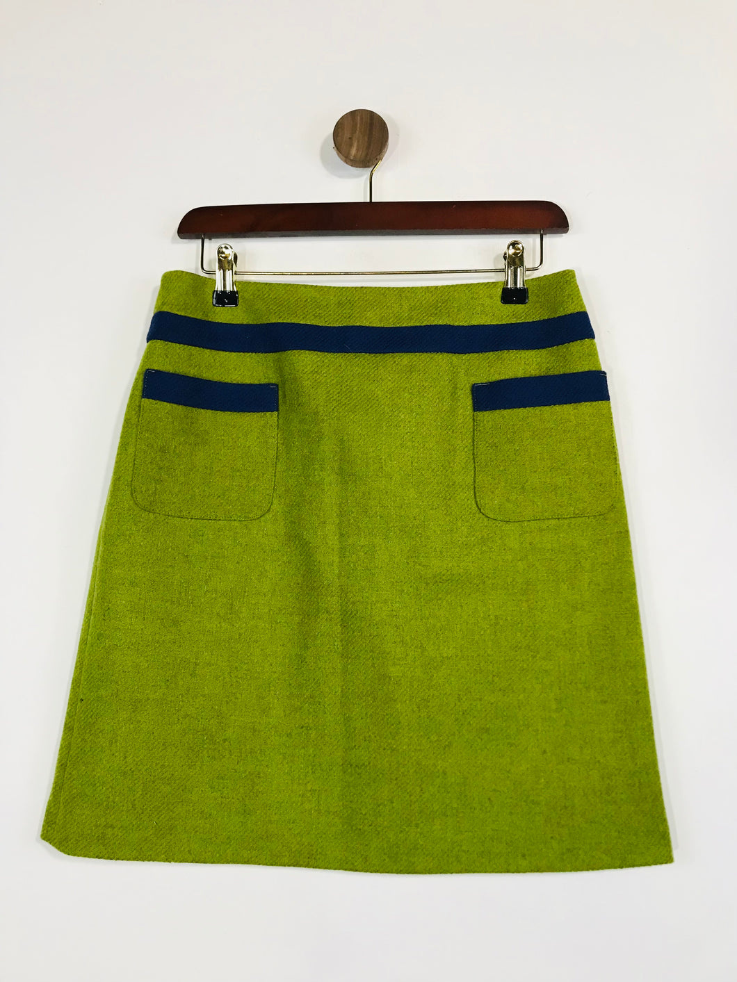 Boden Women's Wool 70s Style Mini Skirt | UK10 | Green