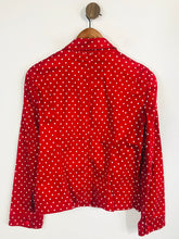 Load image into Gallery viewer, Viyella Women&#39;s Polka Dot Blazer Bomber Jacket | UK14 | Red
