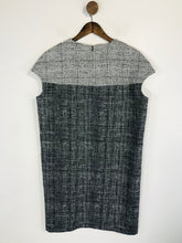 Load image into Gallery viewer, Iceberg Women&#39;s Wool Check Gingham Shift Dress | IT44 UK12 | Grey
