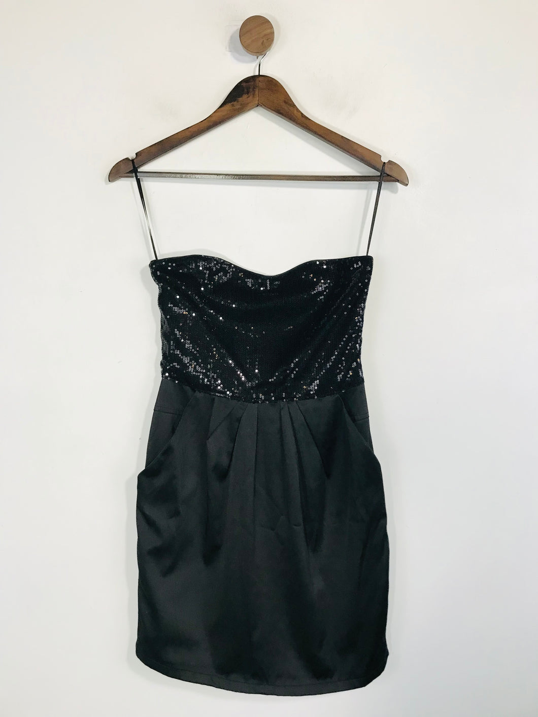Zara Trf Women's Sequin Mini Dress | S UK8 | Black