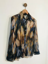 Load image into Gallery viewer, Massimo Dutti Women&#39;s Sheer Sparkly Blouse | UK10 | Multicolour
