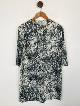 Load image into Gallery viewer, Pure Collection Women&#39;s Silk Snakeskin Shirt Dress | UK12 | Grey
