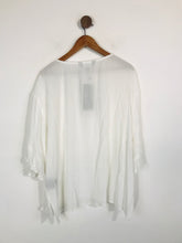 Load image into Gallery viewer, Sosandar Women&#39;s Boho Frill Sleeve Blouse NWT | UK20 | White
