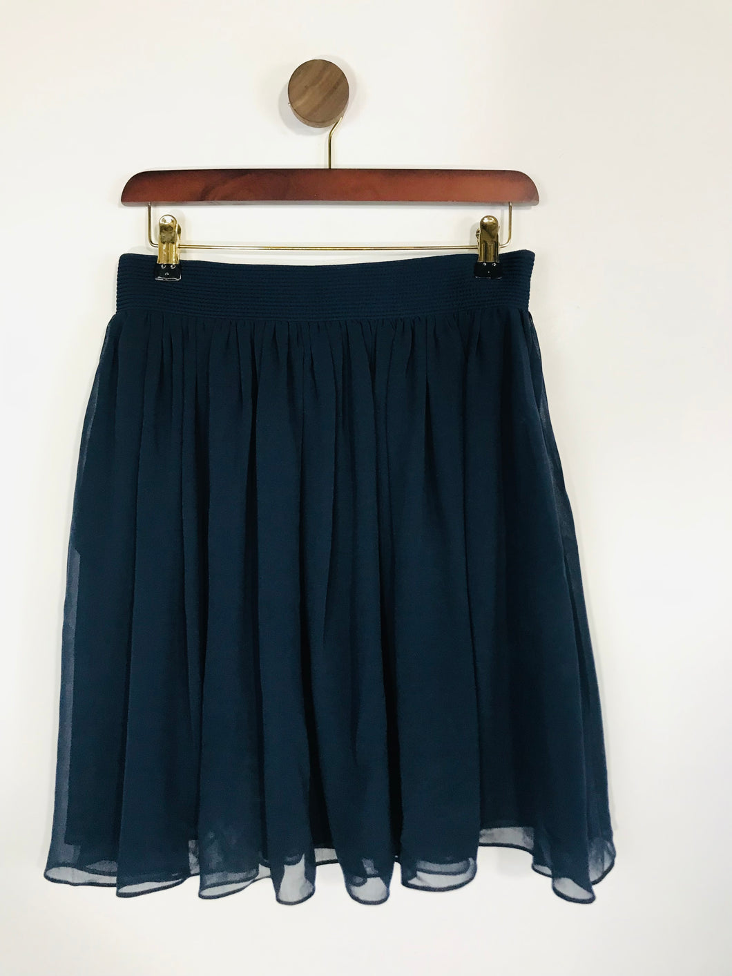 Reiss Women's Ruched A-Line Skirt | UK10 | Blue