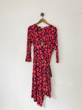 Load image into Gallery viewer, Warehouse Women’s Floral Midi Wrap Dress | UK12 | Pink
