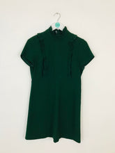 Load image into Gallery viewer, Zara Women’s Short Sleeve Aline Mini Dress | S UK8 | Green
