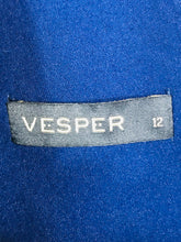Load image into Gallery viewer, Vesper Women&#39;s V Neck Bodycon Dress | UK12 | Blue
