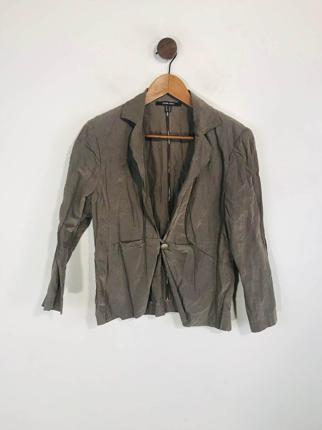 Marie Mero Women's Cotton Blazer Jacket | UK16 | Brown