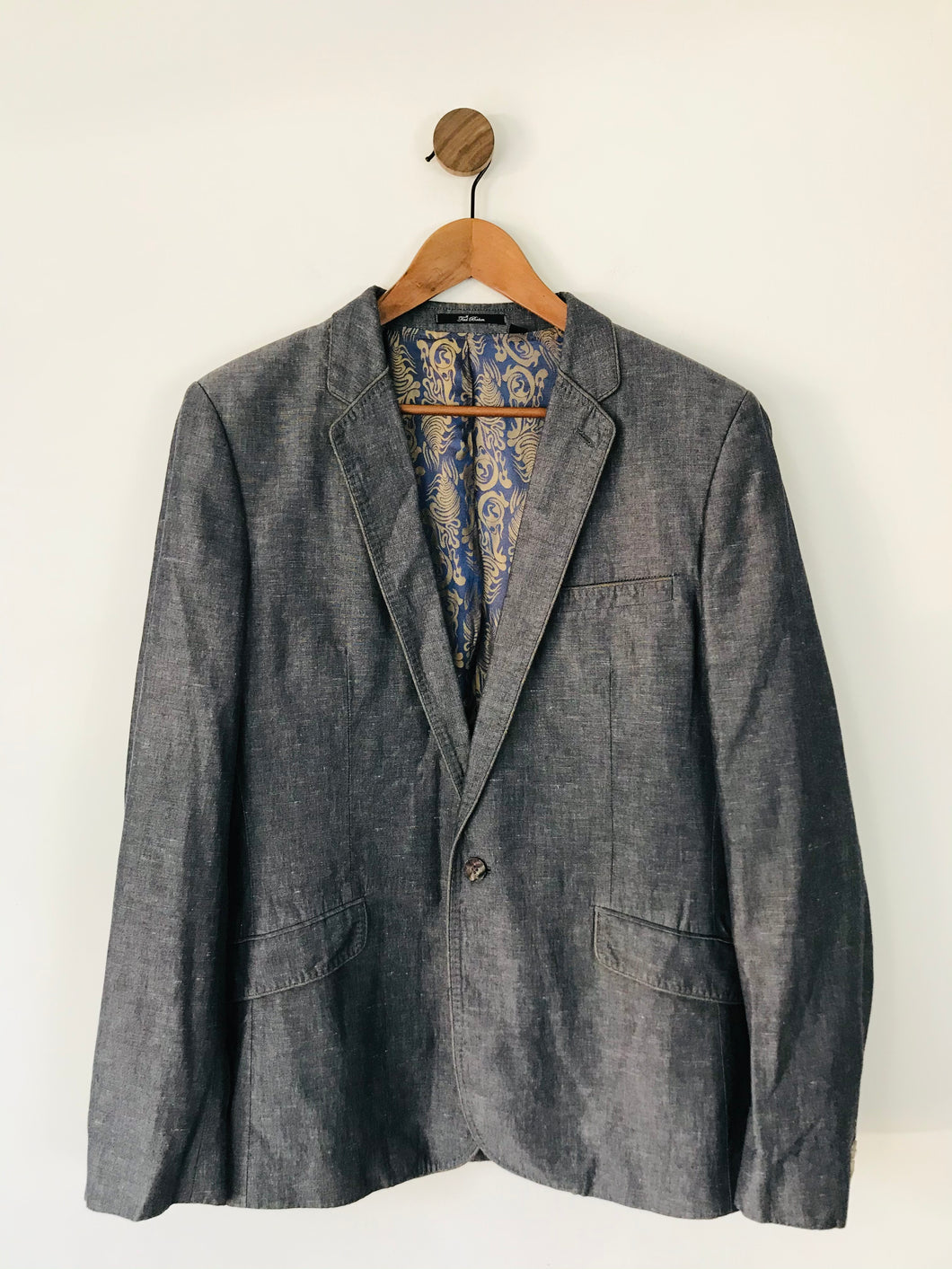 Ted Baker Men’s Cotton Blazer Suit Jacket | 5 XL | Grey