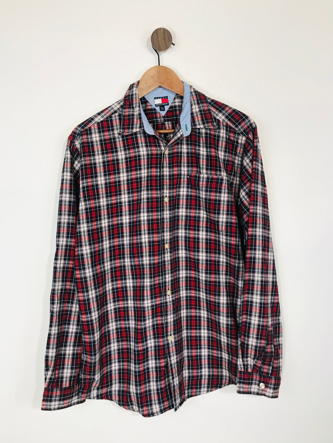 Tommy Hilfiger Men's Cotton Check Button-Up Shirt | XXL | Multicolour