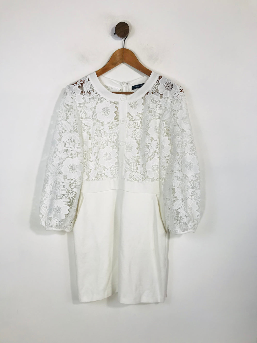 French Connection Women's Lace Mini Dress | UK10 | White