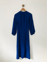 Load image into Gallery viewer, Whistles Women&#39;s Long Sleeve Button Up Midi Dress | UK12 | Blue
