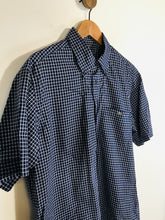 Load image into Gallery viewer, Lacoste Men&#39;s Check Gingham Button-Up Shirt | 42 | Blue
