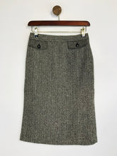 Load image into Gallery viewer, Ted Baker Women&#39;s Tweed Smart Pencil Skirt | 1 | Grey
