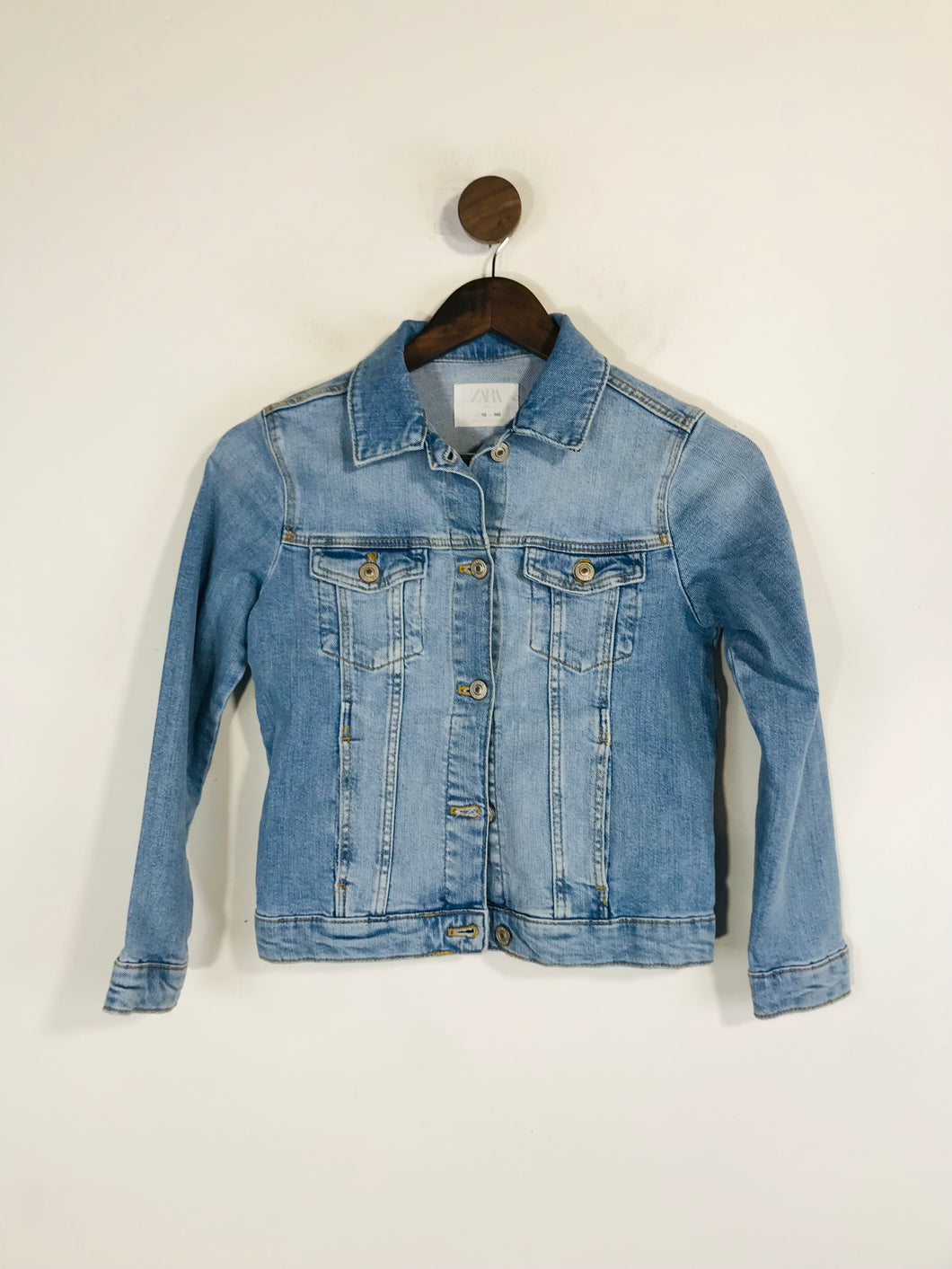 Zara Kid's Cotton Denim Jacket | UK10 | Blue