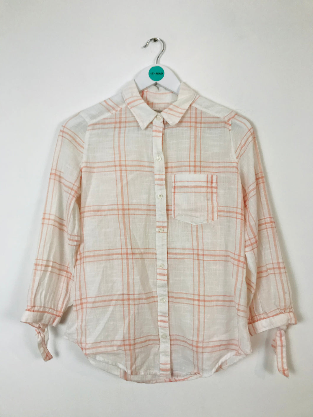 Abercrombie & Fitch Womens Check Shirt | XS | White