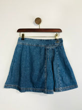 Load image into Gallery viewer, Topshop Women&#39;s Denim Wrap Mini Skirt | UK10 | Blue
