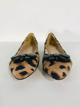 Load image into Gallery viewer, Clarks Women&#39;s Leopard Print Flats Shoes | UK6 | Brown
