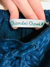 Load image into Gallery viewer, Chandni Chowk Women&#39;s Cotton Floral Casual Trousers | S UK8 | Blue
