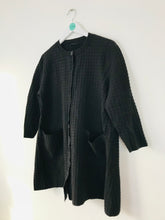 Load image into Gallery viewer, Cos Women’s Textured Knit Oversized Cardigan | M | Black
