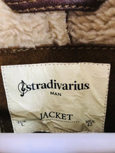 Load image into Gallery viewer, Stradivarius Mens Shearling Leather Jacket | L | Brown
