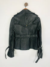 Load image into Gallery viewer, AllSaints Women&#39;s Leather Biker Jacket | UK8 | Black
