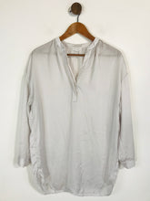 Load image into Gallery viewer, The White Company Women&#39;s Satin Blouse | UK8 | White

