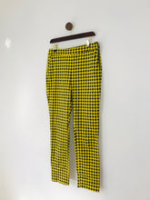 Load image into Gallery viewer, Zara Women’s Gingham Skinny Trousers | L UK14 | Yellow Black
