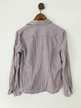 Load image into Gallery viewer, Mango Women&#39;s Check Button-Up Shirt | L UK14 | Blue
