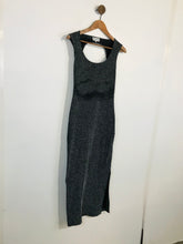 Load image into Gallery viewer, Noni Roham Women&#39;s Body Con Glittery Knit Maxi Dress | S UK8 | Black
