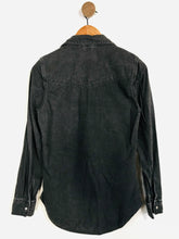 Load image into Gallery viewer, Topshop Women&#39;s Denim Button-Up Shirt | UK8 | Grey
