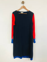 Load image into Gallery viewer, Boden Women&#39;s Wool Blend Jumper Shift Dress | UK20 | Blue
