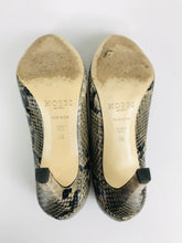 Load image into Gallery viewer, Hobbs Women&#39;s Snakeskin Heels | 36 UK3 | Black
