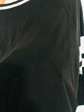 Load image into Gallery viewer, Karen Millen Women&#39;s Striped Sheer T-Shirt | UK14 | Black
