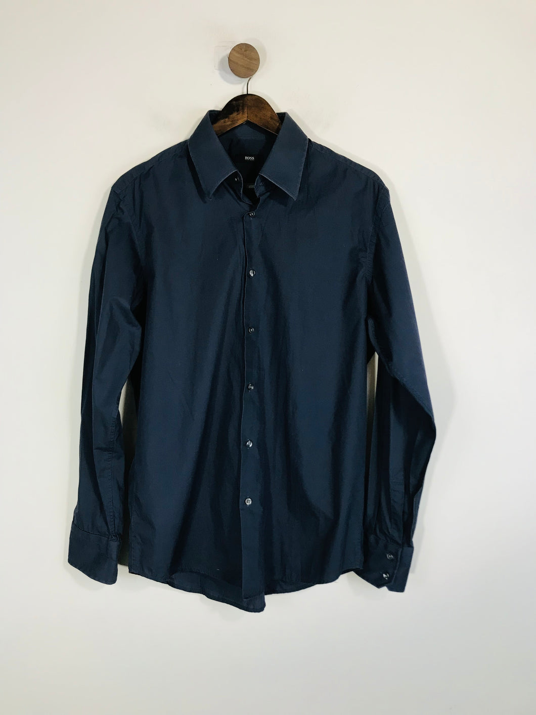 Hugo Boss Men's Button-Up Shirt | US16 | Blue