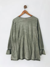 Load image into Gallery viewer, Joe Browns Women&#39;s Lace Button Up Blouse NWT | UK14 | Grey
