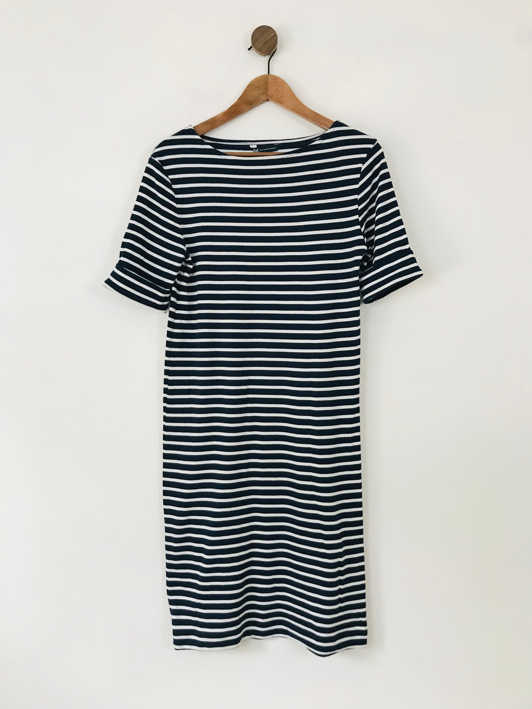 Crew Clothing Women's Striped Shirt Dress | UK10 | Blue