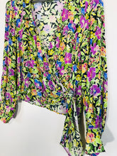 Load image into Gallery viewer, Zara Women&#39;s Floral Wrap Blouse | L UK14 | Multicoloured
