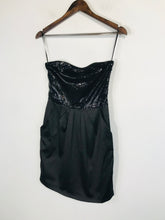 Load image into Gallery viewer, Zara Trf Women&#39;s Sequin Mini Dress | S UK8 | Black
