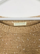 Load image into Gallery viewer, Whistles Womens Knit Sweater | UK12 | Beige Sequin

