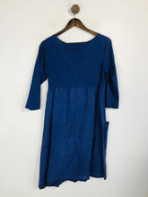 Load image into Gallery viewer, Lady Captain Women&#39;s Cotton Shift Dress | 40 | Blue
