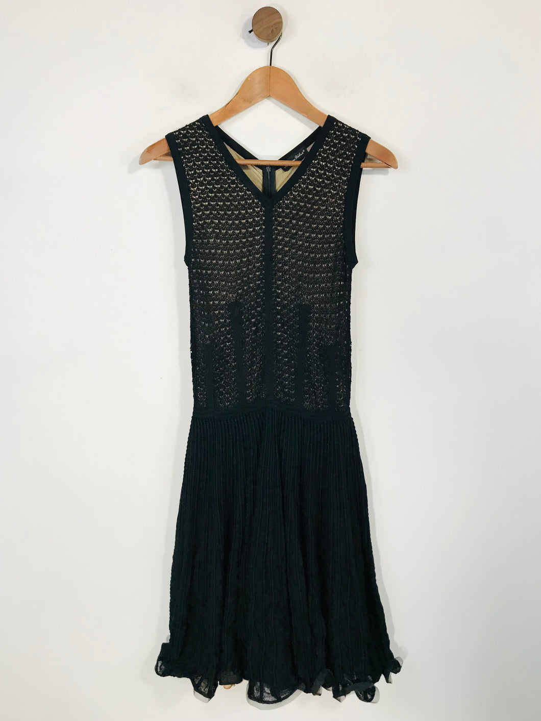 Antonino Valenti Women's Knit A-Line Dress | IT44 UK12 | Black