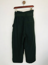 Load image into Gallery viewer, Cos Women&#39;s High Waist Paper Bag Waist Culottes Trousers | EU36 UK8 | Green
