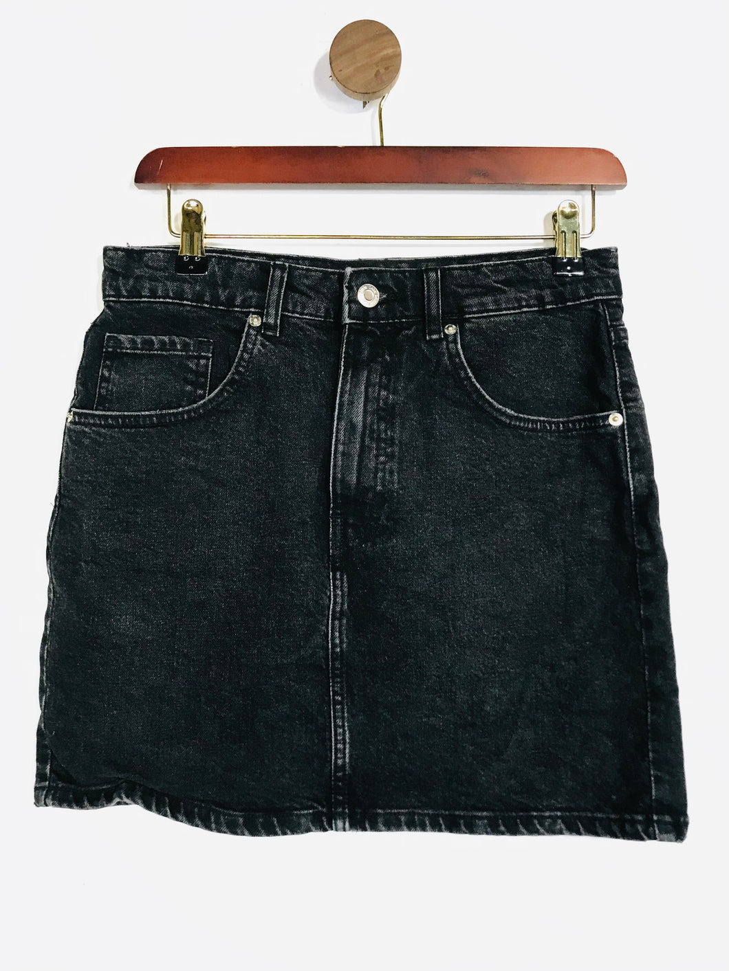 Zara Women's Denim Mini Skirt | M UK10-12 | Black