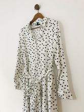 Load image into Gallery viewer, Baukjen Women&#39;s Long Sleeve Polka Dot Midi Dress | UK14 | White
